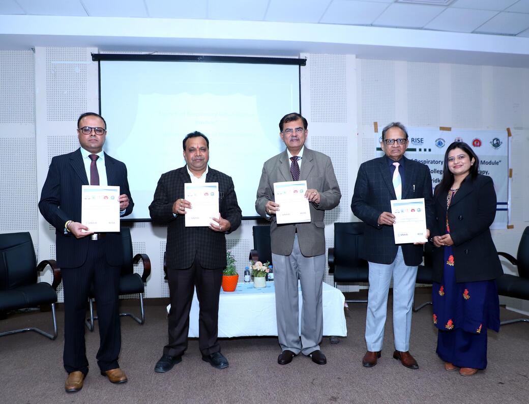 ਯੂਨੀਵਰਸਿਟੀ ਕਾਲਜ ਆਫ਼ ਫਿਜ਼ੀਓਥੈਰੇਪੀ ਫਰੀਦਕੋਟ ਵਲੋਂ ਸਾਹ ਸੰਬੰਧੀ ਮੁੜ ਵਸੇਬਾ ਮੋਡੀਊਲ ਦੇ ਸਮਾਰੋਹ ਦਾ ਆਯੋਜਨ