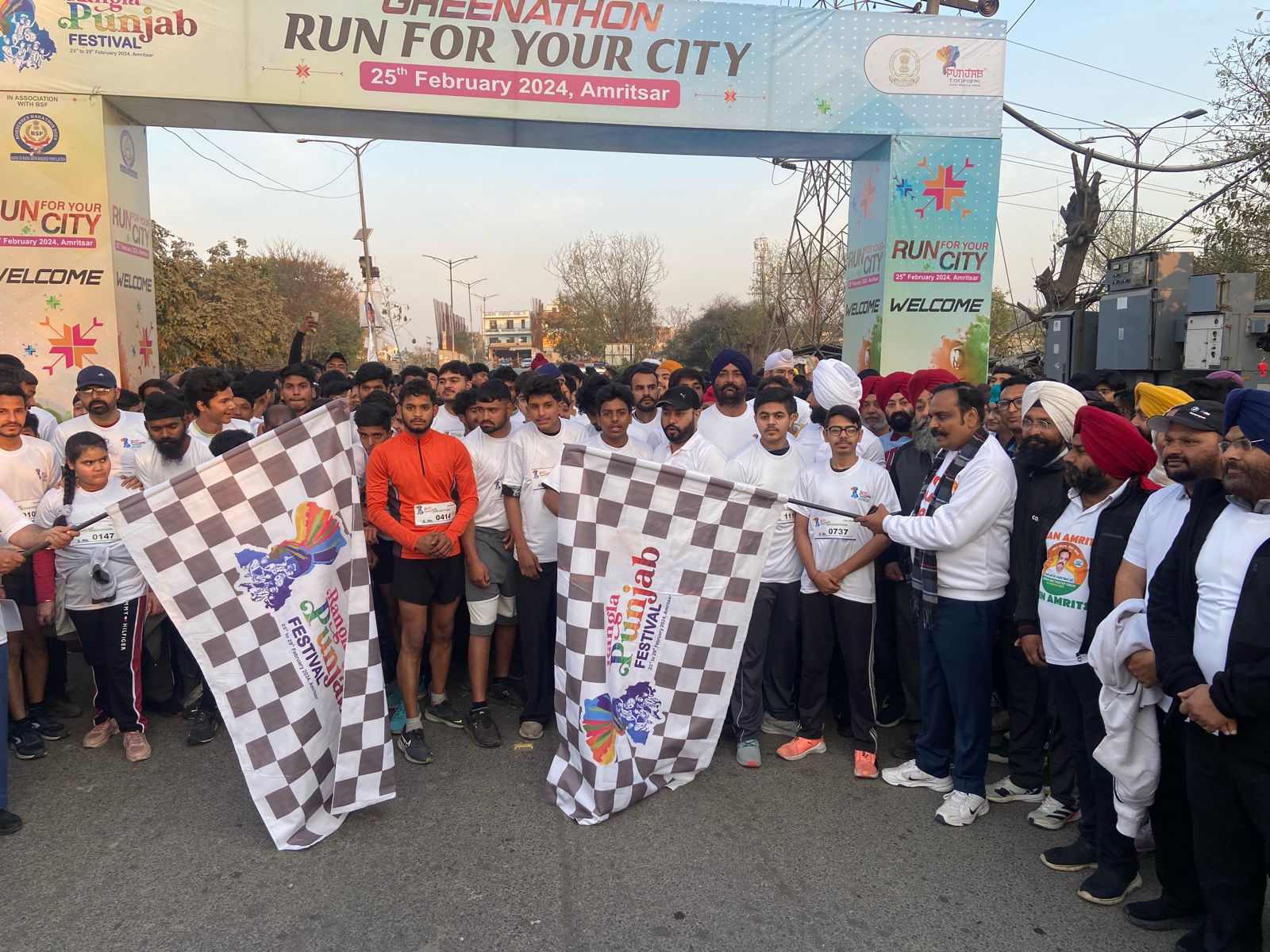 ਰੰਗਲਾ ਪੰਜਾਬ ਮੇਲੇ ਤਹਿਤ ਕਰਵਾਈ ਗਈ ਪੰਜ ਕਿਲੋਮੀਟਰ ਮੈਰਾਥਾਨ ਜਸਵੀਰ ਕੌਰ ਅਤੇ ਤਰੁਣ ਨੇ ਜਿੱਤੀ