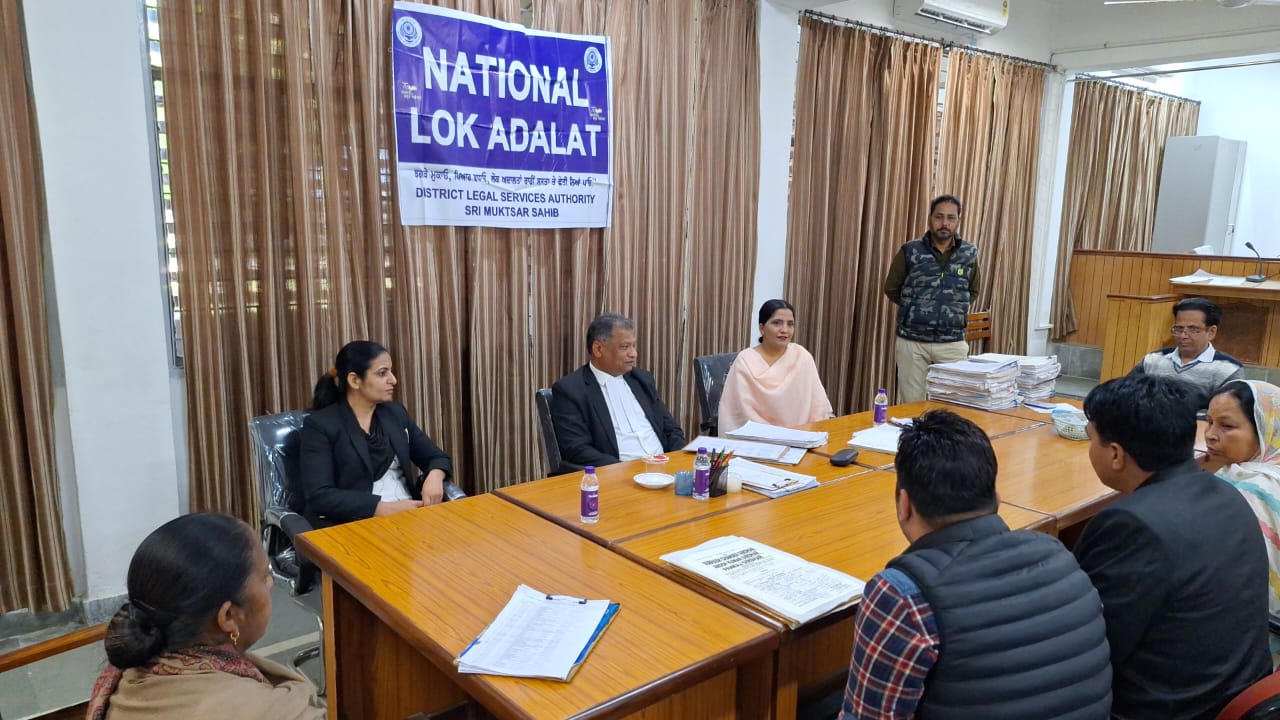 ਨੈਸ਼ਨਲ  ਲੋਕ ਅਦਾਲਤ ਵਿੱਚ 9966 ਕੇਸਾਂ ਦਾ ਆਪਸੀ ਰਜ਼ਾਮੰਦੀ ਨਾਲ ਨਿਪਟਾਰਾ