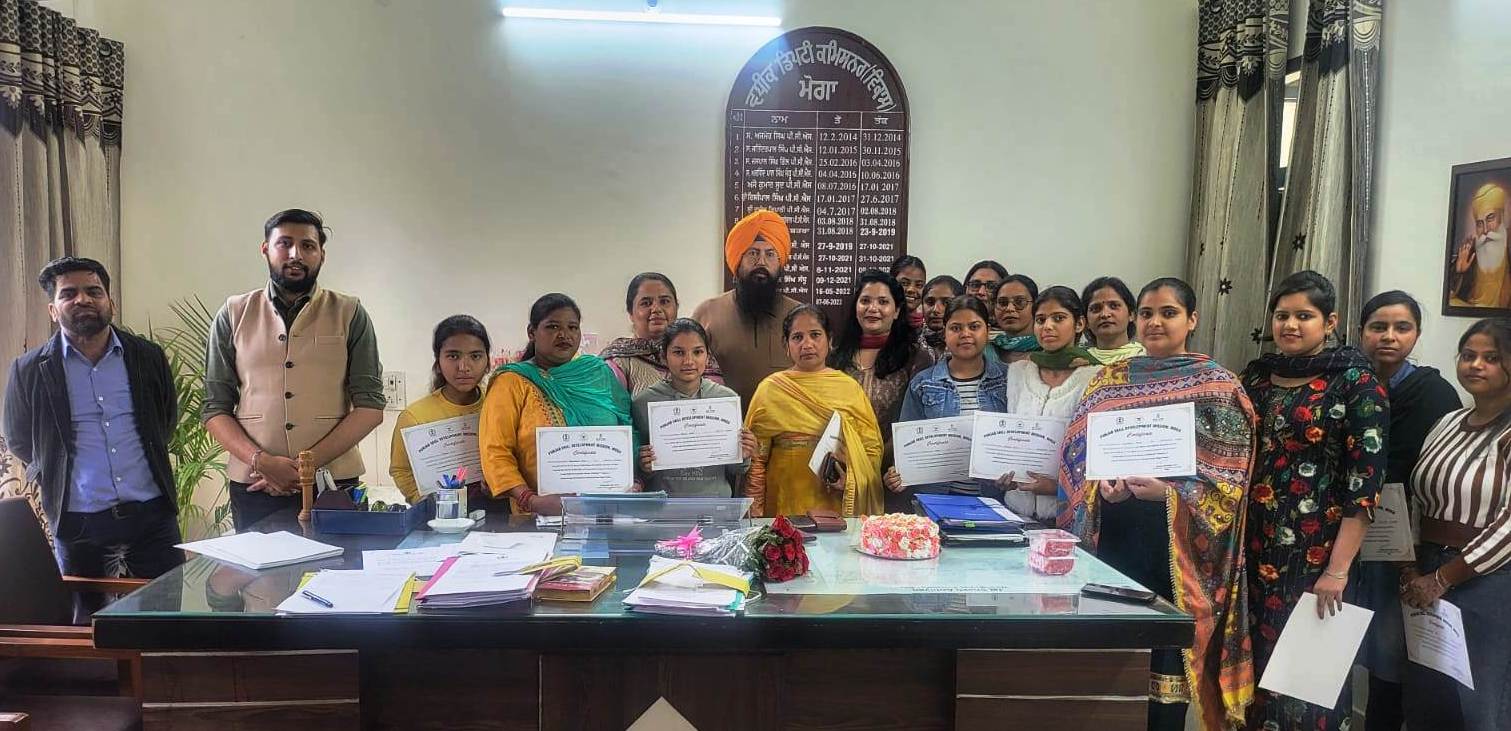 ਪੰਜਾਬ ਹੁਨਰ ਵਿਕਾਸ ਮਿਸ਼ਨ ਤਹਿਤ 60 ਲੜਕੀਆਂ ਨੇ ਪ੍ਰਾਪਤ ਕੀਤੀ ਬੇਕਰੀ ਟ੍ਰੇਨਿੰਗ