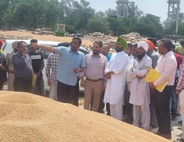 ਮਾਰਕਫੈੱਡ ਦੇ ਐਮ.ਡੀ. ਤੇ ਡੀ.ਸੀ. ਵੱਲੋਂ ਜ਼ਿਲ੍ਹੇ ਦੇ ਵੱਖ-ਵੱਖ ਖਰੀਦ ਕੇਂਦਰਾਂ ਦਾ ਦੌਰਾ