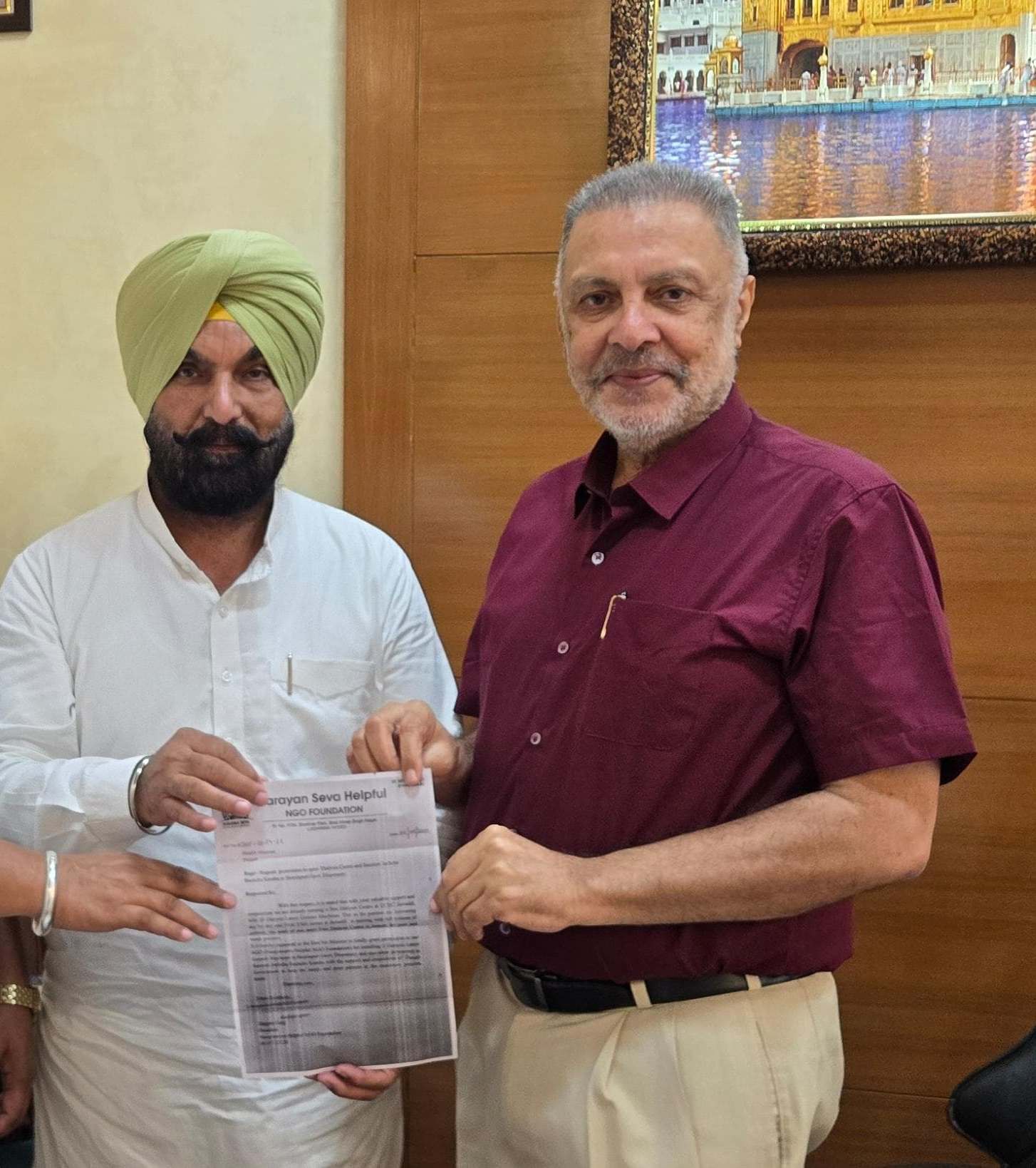 ਵਿਧਾਇਕ ਕੁਲਵੰਤ ਸਿੰਘ ਸਿੱਧੂ ਵੱਲੋਂ ਸਿਹਤ ਮੰਤਰੀ ਨਾਲ ਚੰਡੀਗੜ੍ਹ ‘ਚ ਵਿਸ਼ੇਸ਼ ਮੁਲਾਕਾਤ