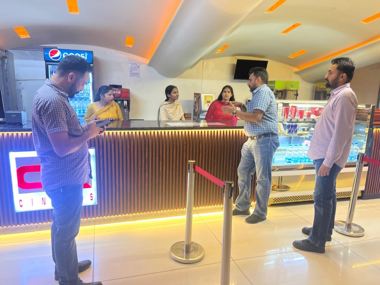 ਖੁਰਾਕ ਸੁਰੱਖਿਆ ਵਿੰਗ ਵੱਲੋਂ ਆਂਗਣਵਾੜੀ ਕੇਂਦਰਾਂ,ਸਿਨੇਮਾ ਘਰਾਂ,ਡੇਅਰੀਆਂ ਅਤੇ ਕੰਟੀਨਾਂ ਦੀ ਜਾਂਚ