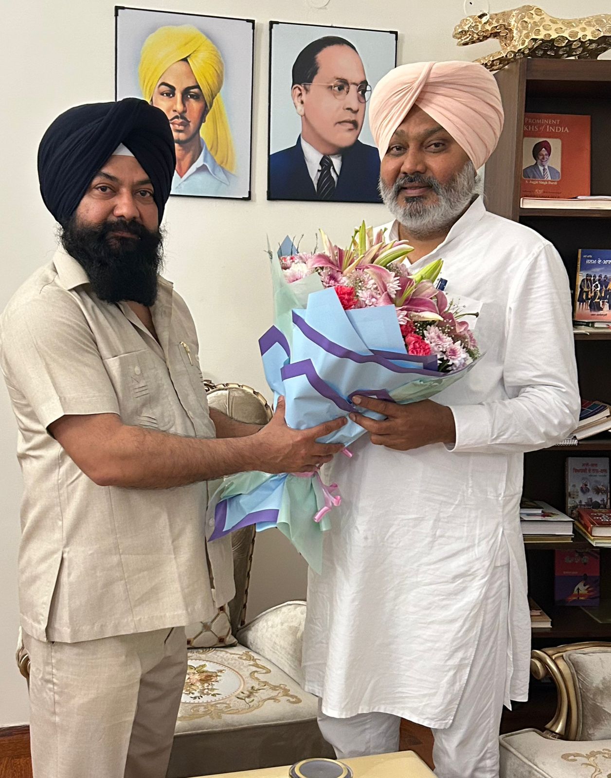 ਜਸਵੀਰ ਸਿੰਘ ਗੜ੍ਹੀ ਵਲੋਂ ਵਿੱਤ ਮੰਤਰੀ ਐਡਵੋਕੇਟ ਹਰਪਾਲ ਸਿੰਘ ਚੀਮਾ ਨਾਲ ਮੁਲਾਕਾਤ