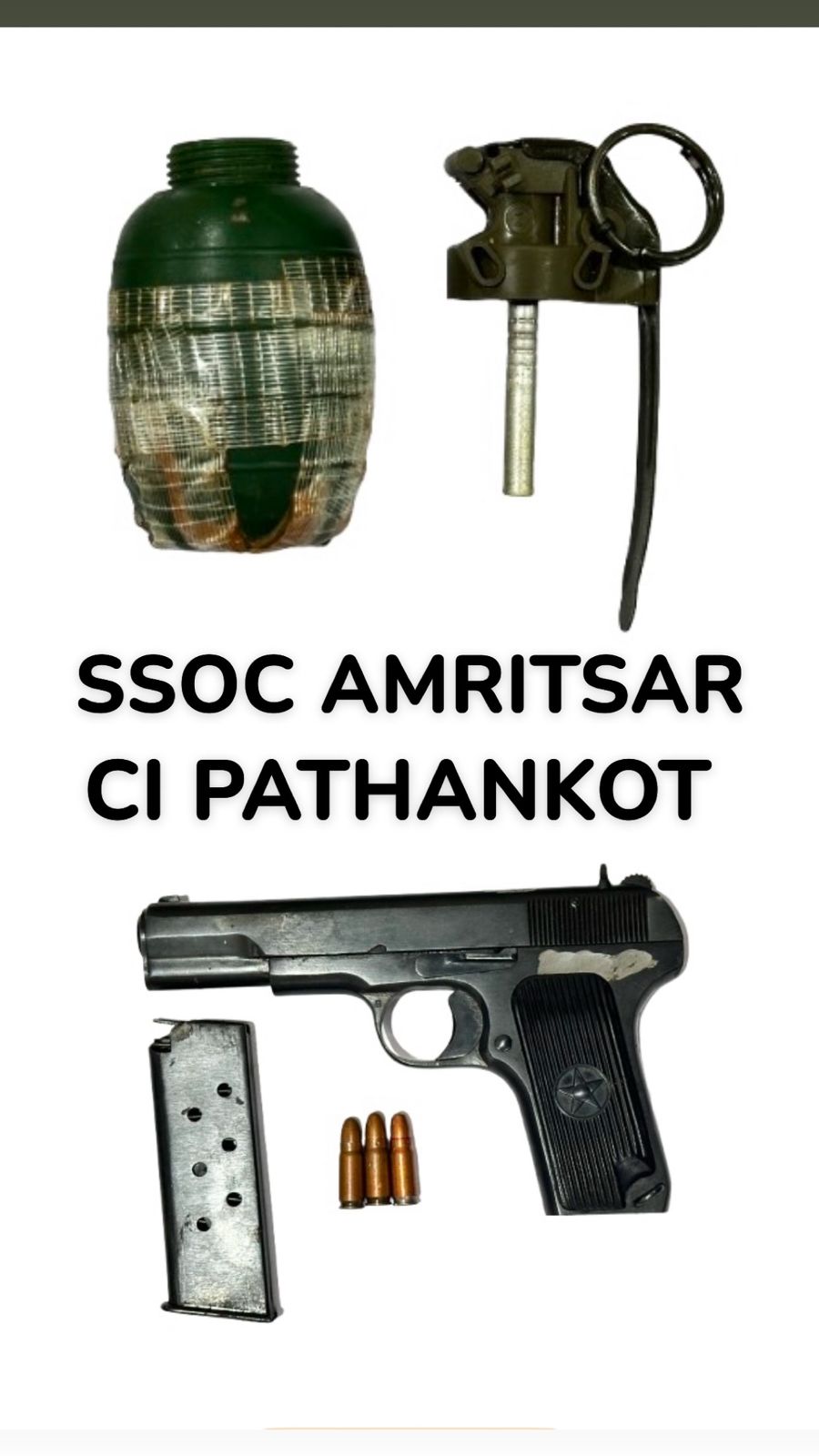 ਪੰਜਾਬ ਪੁਲਿਸ ਨੇ ਸੁਰੱਖਿਆ ਅਦਾਰਿਆਂ ‘ਤੇ ਸੰਭਾਵੀ ਹਮਲੇ ਨੂੰ ਟਾਲਿਆ; ਦੋ ਬੀ.ਕੇ.ਆਈ. ਕਾਰਕੁਨ ਹੈਂਡ ਗ੍ਰਨੇਡ ਅਤੇ ਪਿਸਤੌਲ ਸਮੇਤ ਗ੍ਰਿਫ਼ਤਾਰ