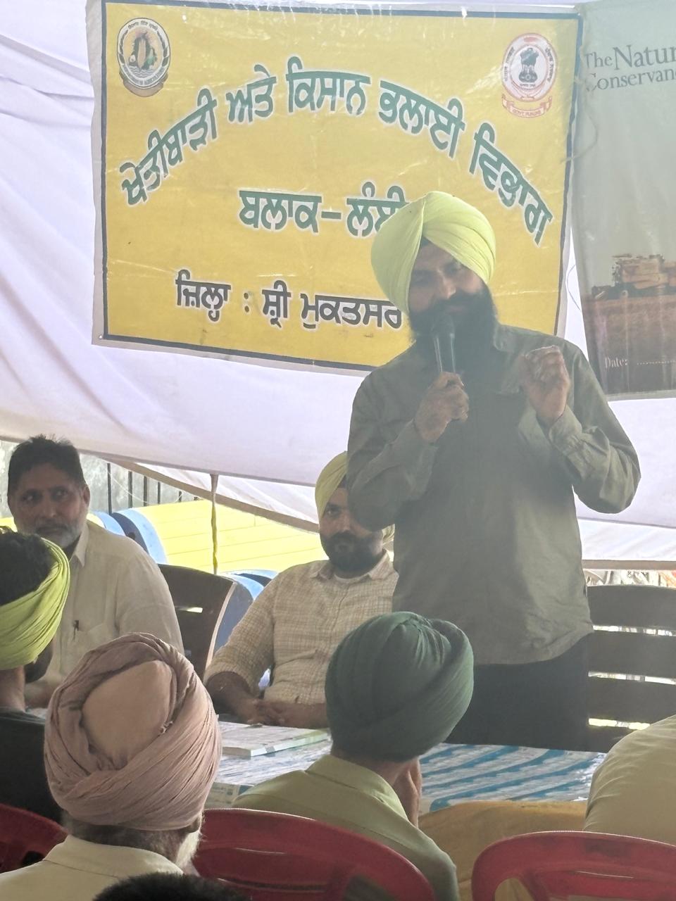 ਸਾਉਣੀ ਦੀਆਂ ਫਸਲਾਂ ਦੀ ਸੁਚੱਜੀ ਸਾਂਭ- ਸੰਭਾਲ ਅਤੇ ਹਾੜ੍ਹੀ ਦੀਆਂ ਫਸਲਾਂ ਦੀ ਵਿਉਂਤਬੰਦੀ ਸਬੰਧੀ ਬਲਾਕ ਪੱਧਰੀ ਕੈਂਪ