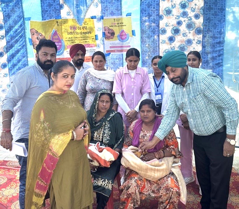 ਸਿਵਲ ਸਰਜਨ ਬਰਨਾਲਾ ਵੱਲੋਂ ਬੱਚਿਆਂ ਨੂੰ ਪਲਸ ਪੋਲੀਓ ਬੂੰਦਾਂ ਦੀ ਸ਼ੁਰੂਆਤ