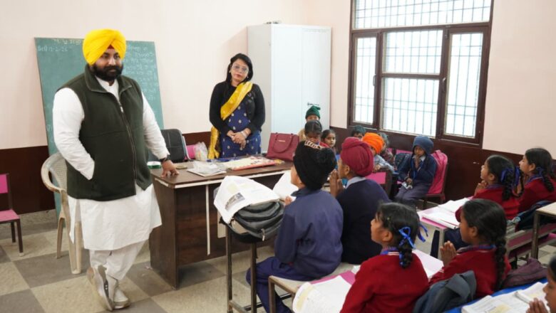 ਪੰਜਾਬ ਸਿੱਖਿਆ ਕ੍ਰਾਂਤੀ ਤਹਿਤ ਖਸਤਾ ਹਾਲ ਮਸੌਲ ਦੇ ਸਰਕਾਰੀ ਸਕੂਲ ਨੂੰ ਮਾਡਲ ਸਕੂਲ ਵਿੱਚ ਬਦਲਿਆ: ਹਰਜੋਤ ਸਿੰਘ ਬੈਂਸ