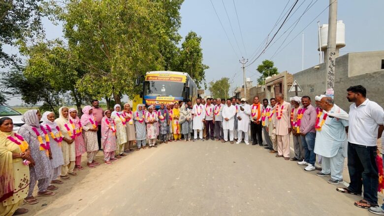 ਮੁੱਖ ਮੰਤਰੀ ਤੀਰਥ ਯਾਤਰਾ ਤਹਿਤ ਵਿਧਾਇਕ ਫਾਜ਼ਿਲਕਾ ਨੇ ਪਿੰਡ ਆਲਮਸ਼ਾਹ ਤੋਂ ਬੱਸ ਕੀਤੀ ਰਵਾਨਾ