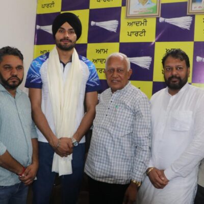 ਮੰਤਰੀ ਗੋਇਲ ਵੱਲੋਂ ਹਲਕਾ ਲਹਿਰਾ ਦਾ ਵਾਲੀਬਾਲ ਇੰਟਰਨੈਸ਼ਨਲ ਖਿਡਾਰੀ ਸਨਮਾਨਿਤ