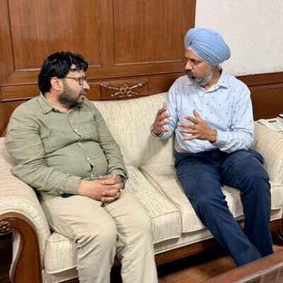 ਯੂ.ਕੇ. ਦੇ ਸੰਸਦ ਮੈਂਬਰ ਤਨਮਨਜੀਤ ਸਿੰਘ ਢੇਸੀ ਵੱਲੋਂ ਪ੍ਰਵਾਸੀ ਮਾਮਲੇ ਮੰਤਰੀ ਰਵਜੋਤ ਸਿੰਘ ਨਾਲ ਮੁਲਾਕਾਤ