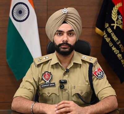ਦੇਸ਼ ਦੇ ਪਹਿਲੇ 25 ਸਰਵੋਤਮ ਪੁਲਿਸ ਅਧਿਕਾਰੀਆਂ ਦੀ ਸੂਚੀ ਵਿੱਚ ਐੱਸ.ਐੱਸ.ਪੀ. ਰੂਪਨਗਰ ਮਨਿੰਦਰ ਸਿੰਘ ਸ਼ਾਮਿਲ